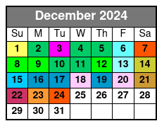 Departure December Schedule