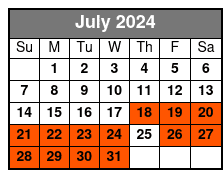 12:00pm July Schedule