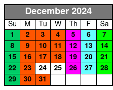 Group Tour December Schedule