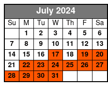 September 2023 July Schedule