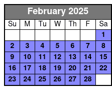 Sunset Sail on a 36ft Sailboat February Schedule