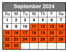 SkyWheel Panama City Beach Sunset Ticket September Schedule