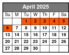 2-Day Snowboard Rental April Schedule