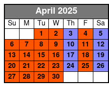 The Rio Grande Adventurer April Schedule