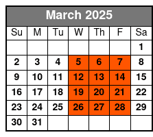 Daufuskie Island Round Trip Ferry March Schedule