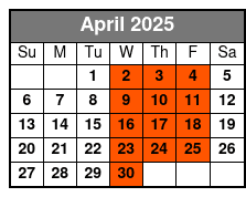 Daufuskie Island Round Trip Ferry April Schedule