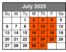 Daufuskie Island Round Trip Ferry July Schedule