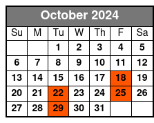 SpringHill Mia Airport (mia1d) October Schedule