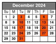 SpringHill Mia Airport (mia1d) December Schedule