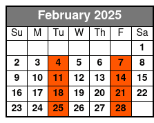 SpringHill Mia Airport (mia1d) February Schedule