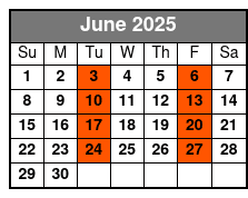 SpringHill Mia Airport (mia1d) June Schedule