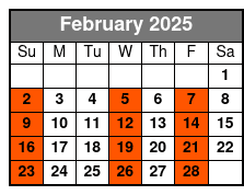 Economy Class February Schedule