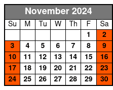 B Square Burgers Meeting Point November Schedule