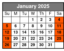 B Square Burgers Meeting Point January Schedule