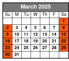 B Square Burgers Meeting Point March Schedule