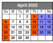 Hopscotch Tickets April Schedule