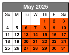 Hop-On Hop-Off 11 AM May Schedule