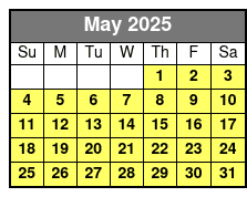 Dolphin Shelling Snorkeling May Schedule