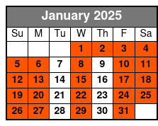 Shell Key Ferry January Schedule