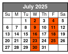 Olé! July Schedule