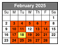 Half Day Fishing February Schedule