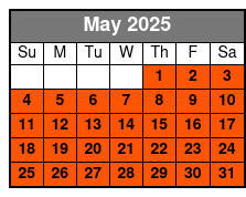 Clear Tandem Kayaks May Schedule