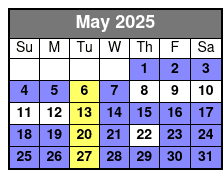 Admission Ticket May Schedule