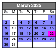 Default March Schedule