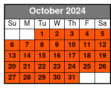 5 Hour October Schedule