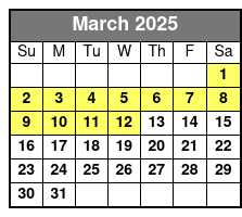 Ice Skating Off Peak March Schedule