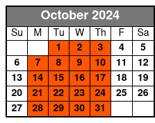 Dream Diamond Hunt October Schedule