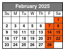 Bronze Package February Schedule