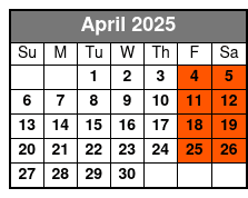 Bronze Package April Schedule