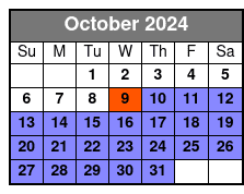 Combination Experience October Schedule