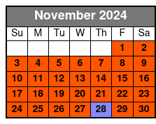 Combination Experience November Schedule