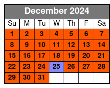 Combination Experience December Schedule