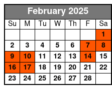 Combination Experience February Schedule