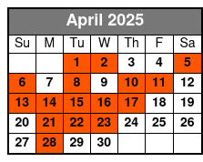 All-Inclusive Experience April Schedule