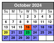 Standard Experience October Schedule