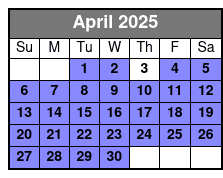 VIP (50 Pro Edited Photos) April Schedule