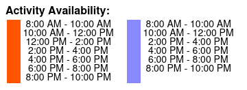 1.5-HOURS Private Tour Color Key