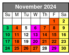 Orchestra Rows A-P November Schedule