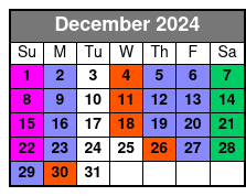 Orchestra Rows A-P December Schedule