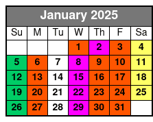 Orchestra Rows A-P January Schedule