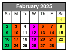 Orchestra Rows A-P February Schedule