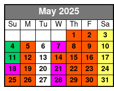 Orchestra Rows A-P May Schedule