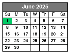 Orchestra Rows A-P June Schedule