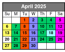 Morning Tours April Schedule