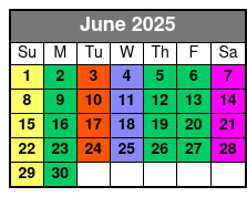 Morning Tours June Schedule