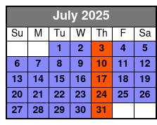 Liberty Cruise Standard July Schedule